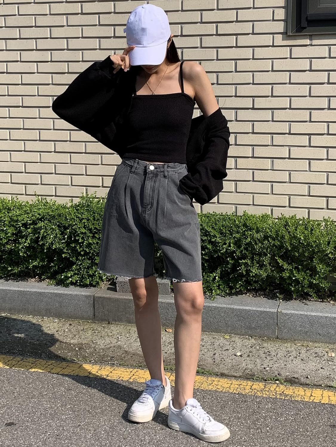 French Style Slim Fit Knitted Cami Vest For Women Inner Wear Outer Wear Sleeveless Camisole Dress Tank Top Women Clothing_ecoleips.com