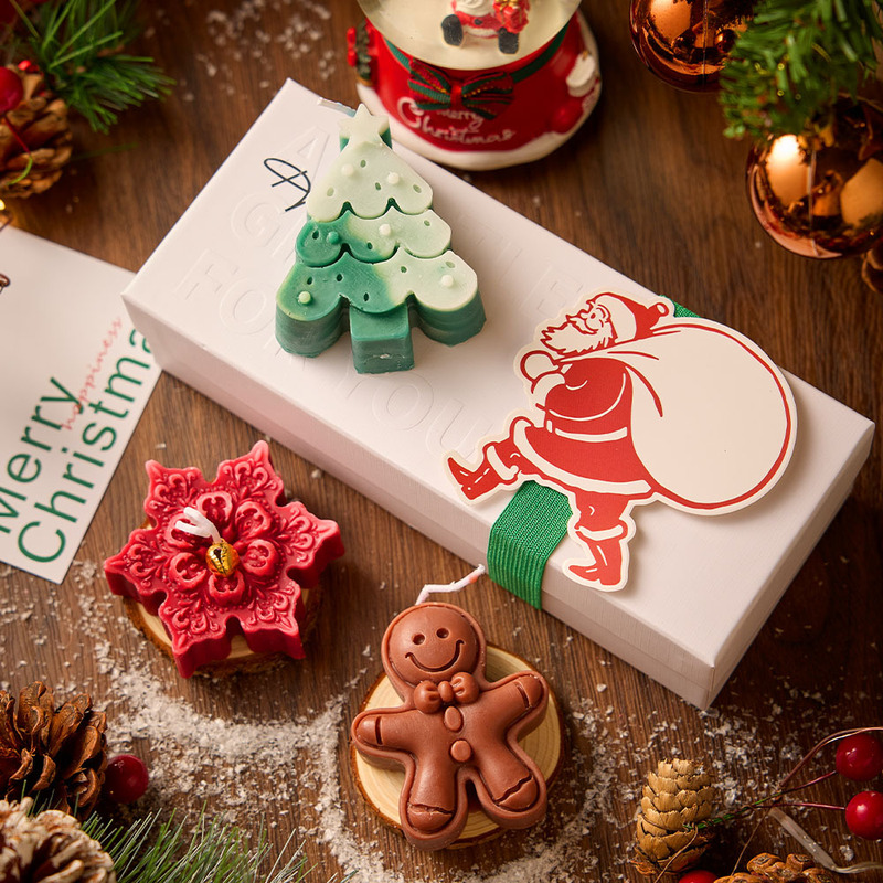 クリスマスアロマキャンドルギフトボックス、クリエイティブな手作りフレグランス、ホリデーギフト、クリスマスプレゼント、スタイリッシュなキャンドル卸売|undefined