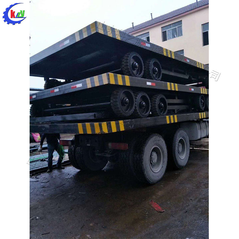 平板拖车移动港口运输车 仓库物料运输装载工具车 集装箱平板拖车