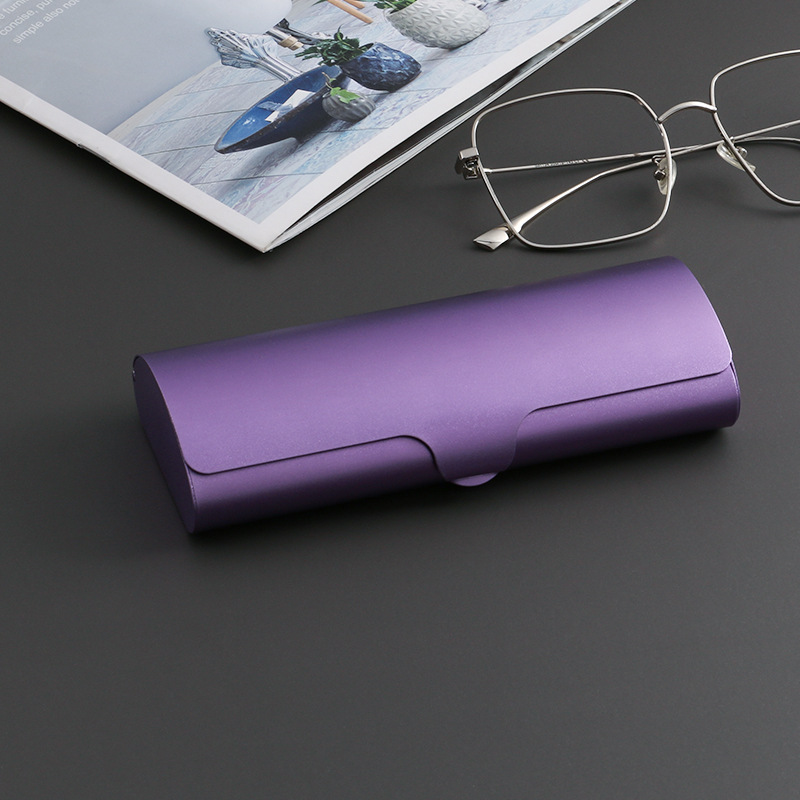 e88 金属近視メガネケースコンパクトポータブルサングラスケース卸売つや消し光学アルミニウム合金メガネケース高度な