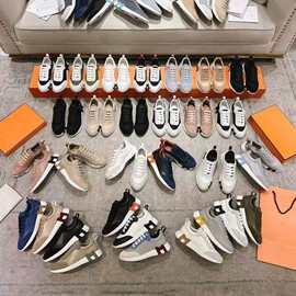 2025休闲情侣网面鞋透气防滑休闲鞋轻便牛皮厚底设计广州糖果色系