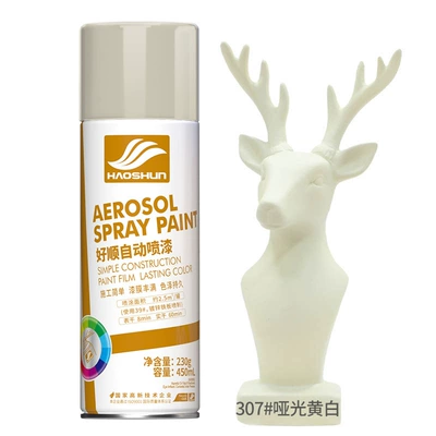Avtomobil boyası, Haoshun automatic painting hand-cranked - matte-yellow-and-white450ml230g