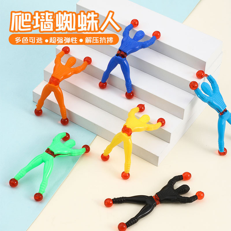 爬牆蜘蛛俠玩具翻跟斗蜘蛛人手掌流星錘解壓神器創意整蠱玩具地攤