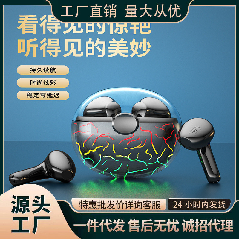 Wireless tws Bluetooth Headset Binaural In-Ear Stereo High Sound Quality Colorful Space Chamber Bluetooth Headset Wholesale