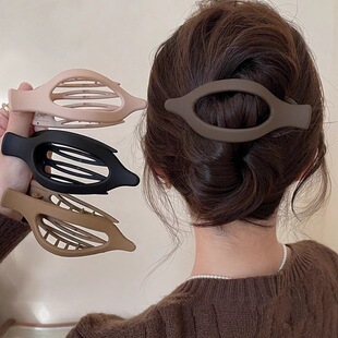 Frosted large duckbill clip hair clip simple solid color bath swallow clip back head anti-slip hair clip female headgear