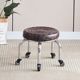 Heightened style 32cm metal bracket-bearing wheel-brown grid round surface