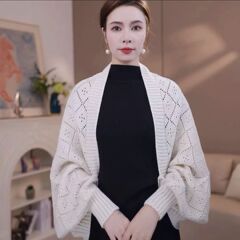 春秋新款镂空密织保暖方格披肩百搭时尚气质休闲针织披肩