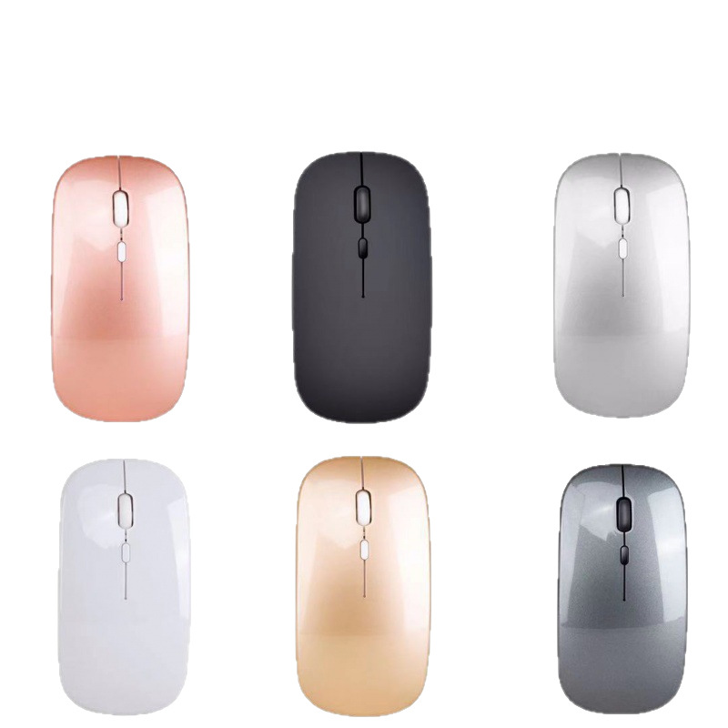 Fábrica nuevo transfronterizo Bluetooth de modo Dual ratón ordenador Oficina recargable luminoso mudo ratón inalámbrico