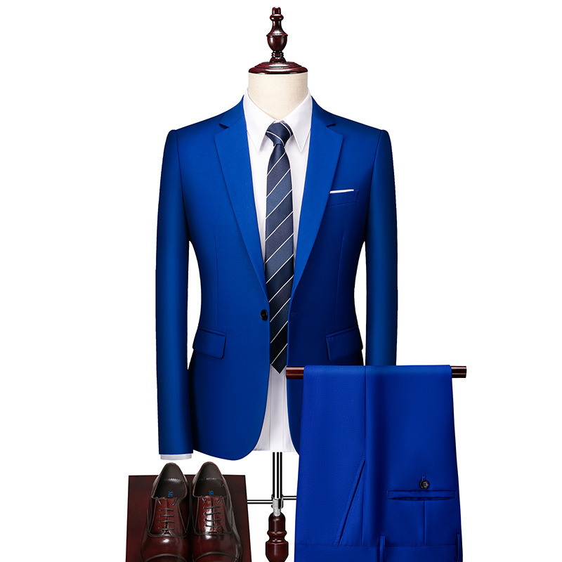Cross-border Amazon Foreign Trade men's dress 661 host MC wedding groomsman two-piece bracket figure