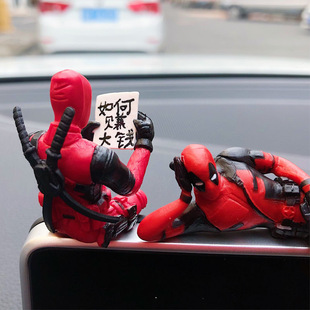 死侍電瓶電動車載摩托機車裝飾品小配件掛件擺件汽車內飾玩偶公仔