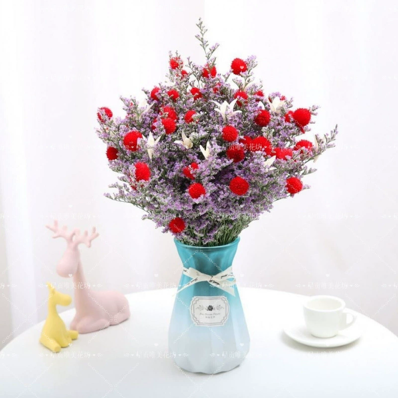 Юньнаньские сушеные цветы, букеты из сухоцветов, украшения, сушеные цветы на удачу, вазонные цветочные композиции, трава для влюбленных, высококачественные цветы для демонстрации в гостиной