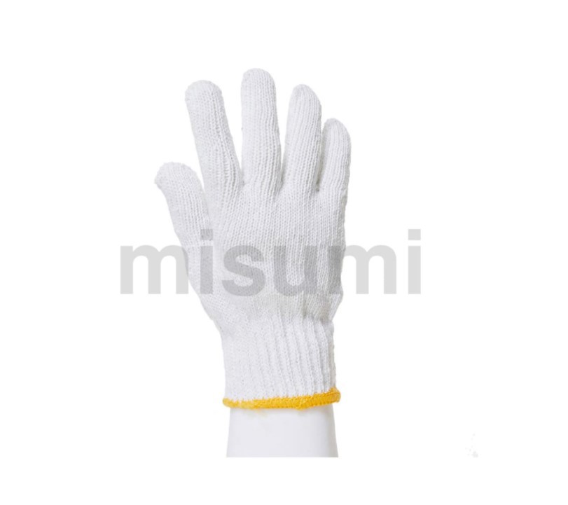 日本米思米MISUMI600g纱线手套7针漂白12副/袋MCGL7G600-W