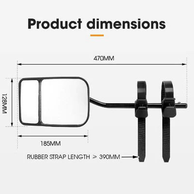 metal bracket reversing adjustable angle – Car mirror