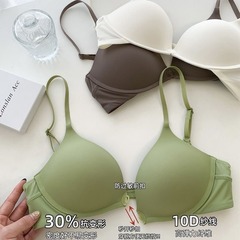 日本のシンプルなスチールリングなしの下着の少女が前に集まって美背の学生の下着の調整型の薄いタイプの女性のブラジャーを掛けます。