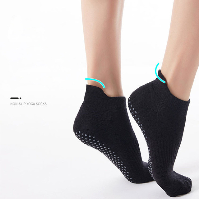 Non-Slip Grip Yoga Socks Non-Slip Slippers Barre Socks Sticky Yoga Socks Pilates Barre Home Fitness Sports