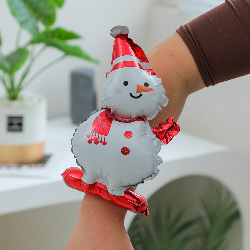 クリスマス長棒頭飾りサンタクロースミニ風船クリスマスツリー打撃棒風船クリスマス雪だるまヘラジカ|undefined
