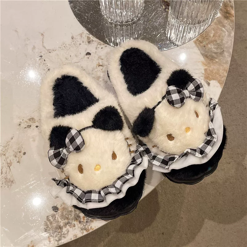 Hello Kitty, зимние тапочки, милые ботинки