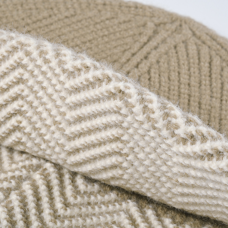 Warme, dicke Fischermütze aus Wolle für Herbst und Winter – ideal für kleine Damen. Modische Strickmütze für kalte Tage._voghion.com