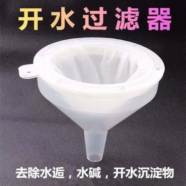 Boiling water filter, filter mesh, funnel, water scale, household water alkalinity filter, direct-drinking water filter, simple water rust remover, water purifier, funnel