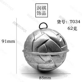 定制圣诞树条纹款铁铃铛挂装饰氛围布置风铃D扣挂铃大圣诞铃铛球