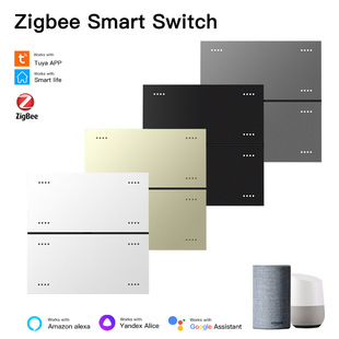 Foreign Trade Tuya App Intelligent Control Zigbee Smart Internet Celebrity 8-Key Switch Google Voice Smart Home Light