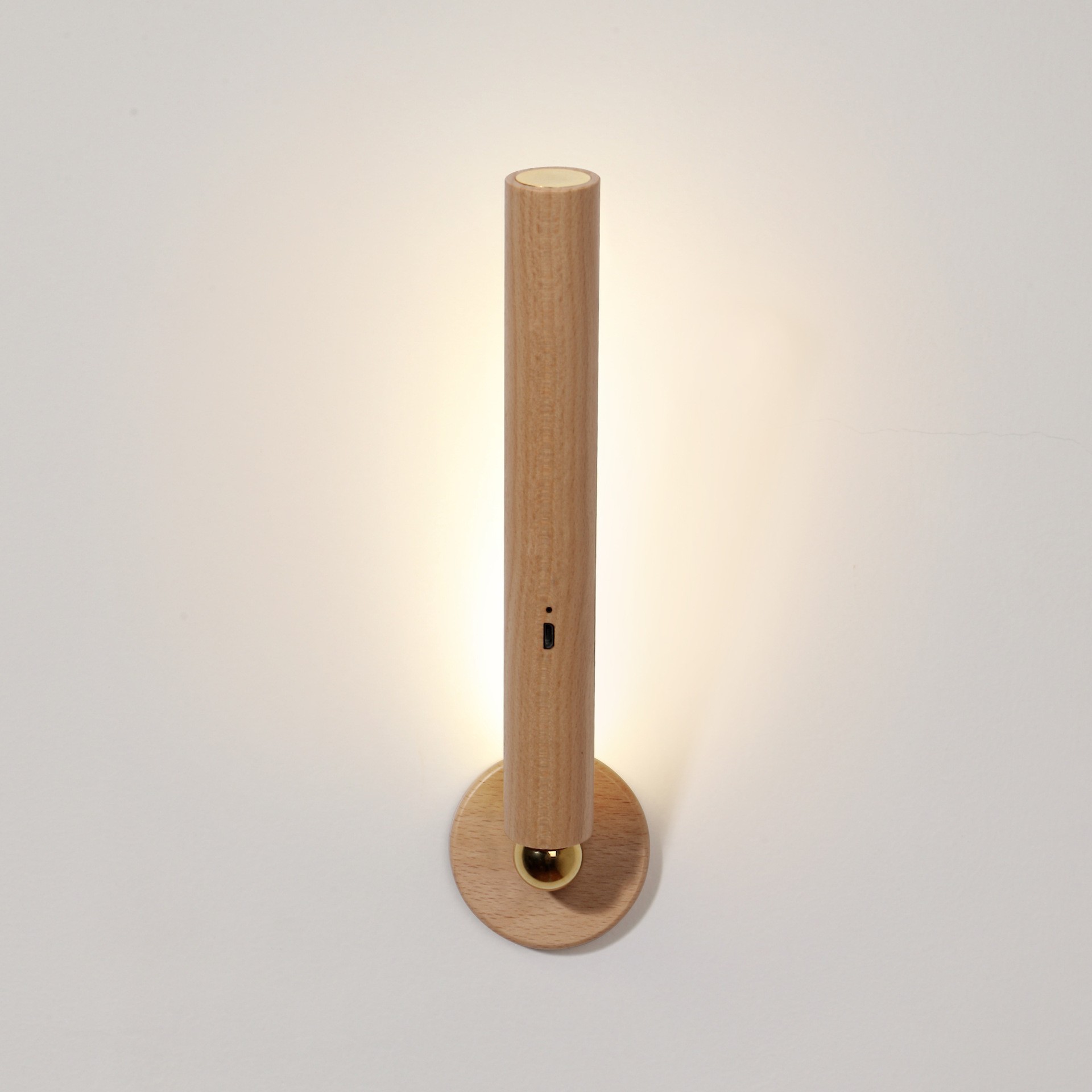 Buen palo giratorio lámpara de pared creativa simple USB noche luz pasillo lámpara 360 grados inducción luz de la noche