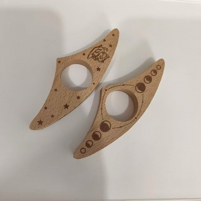 Cross-Border Wooden Thumb Bookmark Portable Book Page Holder Book Press Lazy One-Handed Reading Enthusiast Creative Retro