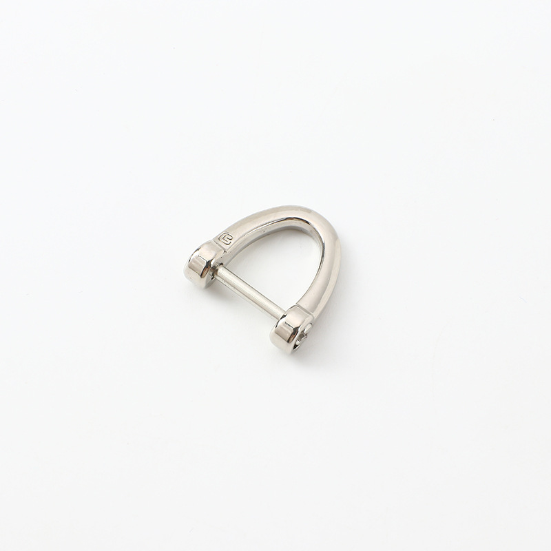 Hebilla Horseshoe en D para Bolsos 17mm de Aleación de Zinc Giratoria para Llaveros de Coche
