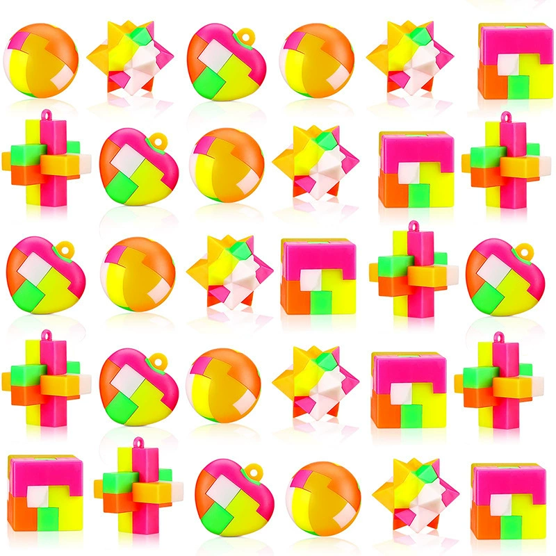 Пластиковые строительные блоки Kongming lock, креативный ностальгический сборный шарик, детская игрушка, шарик-кубик Рубика, брелок для ключей своими руками, креативная сборка.
