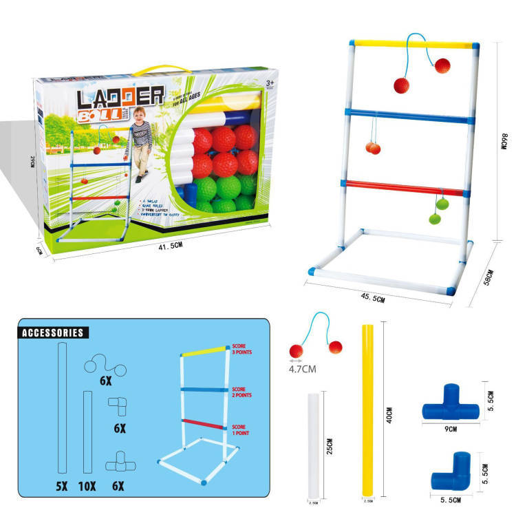 Transfronterizo 86CM BALL rack LADDER BALL deportes juego de golf juguetes deportivos de interior