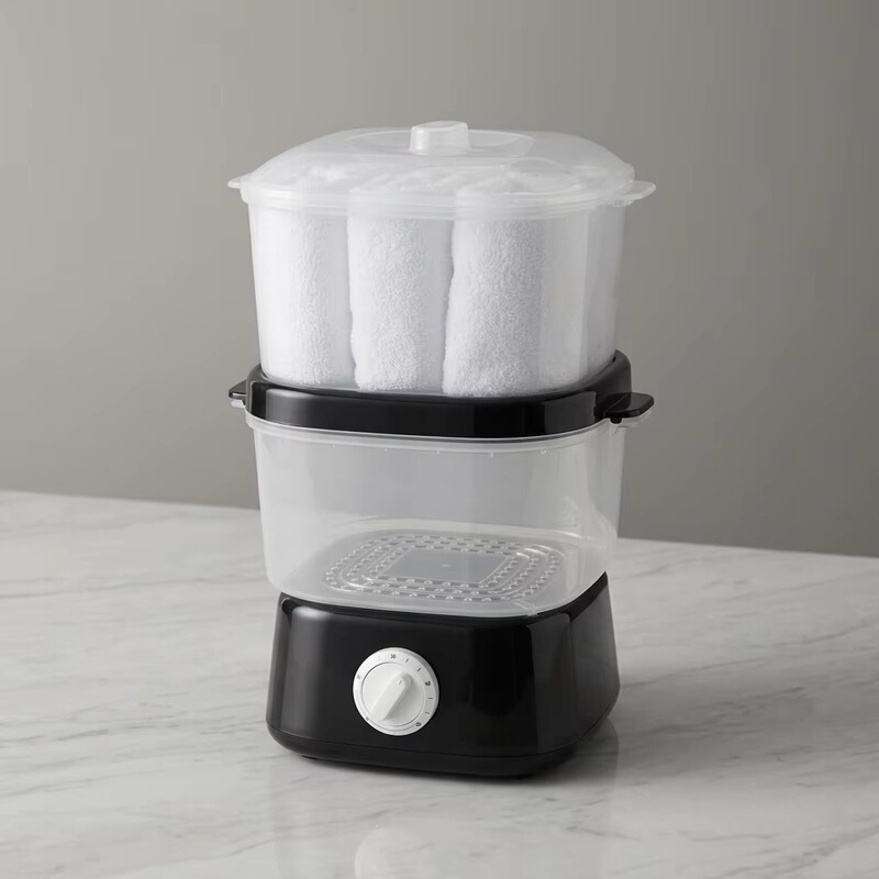 MY FANCY CE certified electric hot towel warmer steamer with overheat protection, plastic material, for facial towels and spa treatments MY FANCY CE certified electric hot towel warmer steamer with overheat protection, plastic material, for facial towels and spa treatments