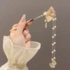 43#Folding fan-Pearl Liu Su-Gold