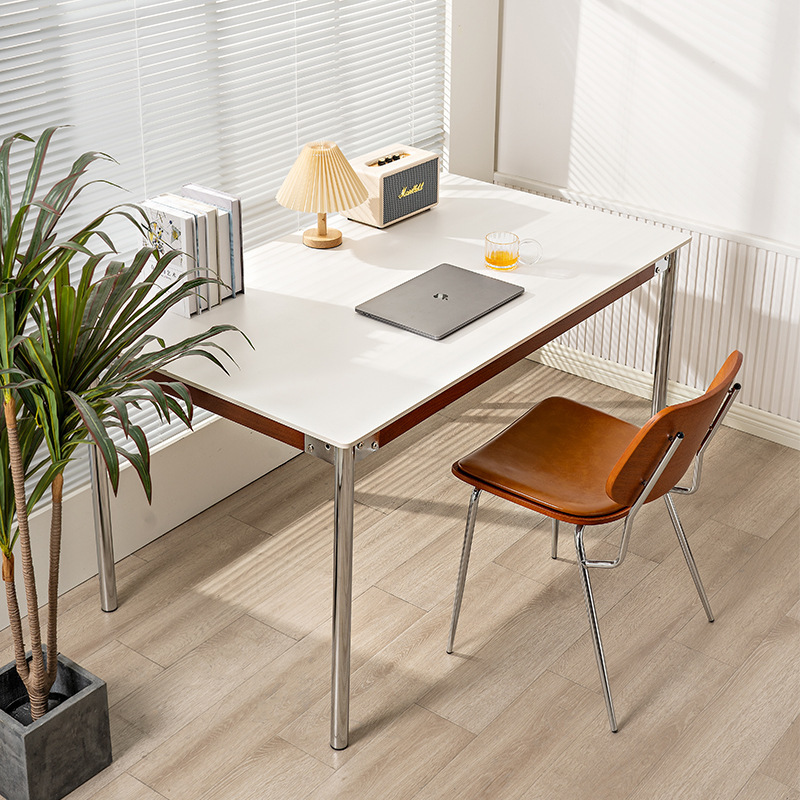 Modern Minimalist Dining Table Living Room Commercial Slate Computer Desk Small Apartment Home Nordic Retro Rectangular Table