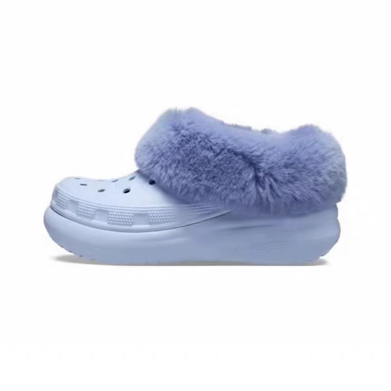 Croc Shoes Inner Lining with Fleece, Men's and Women's Croc Shoes Inner Lining, Warm Cotton Cover, Detachable Fur Cover for Winter, Couple's Croc Shoes