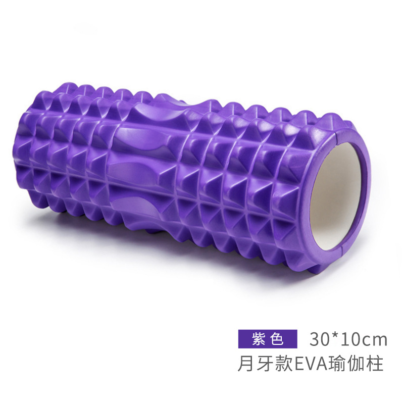 Lobo diente palo yoga media luna hueco columna de yoga EVA profundo palo de masaje relajación muscular rodillo de yoga palo