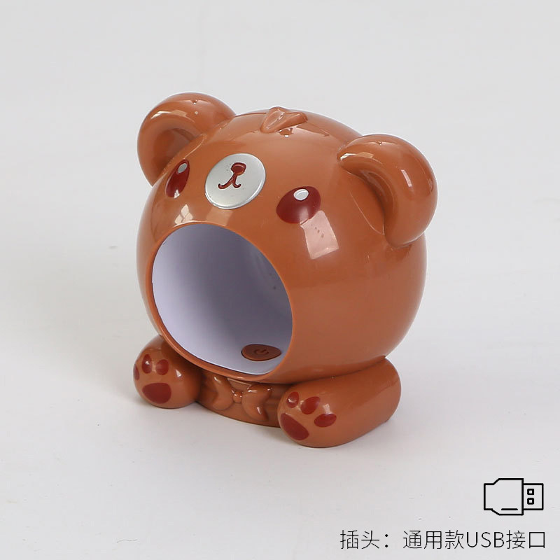 Nueva lámpara de uñas pequeña lámpara de fototerapia de mano de dibujos animados lindo de secado rápido lámpara de uñas esmalte de uñas pegamento lámpara de fototerapia de uñas