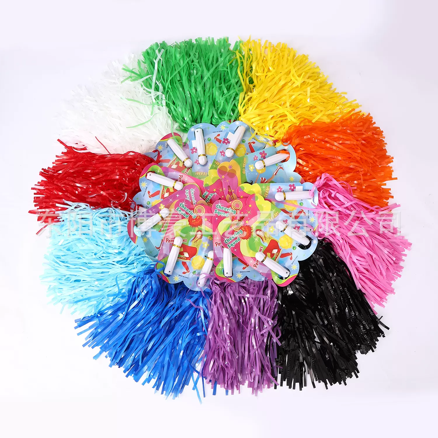 学生演出彩球手拿啦啦棒  手花手摇啦啦队彩带演出道具装饰拉拉棒