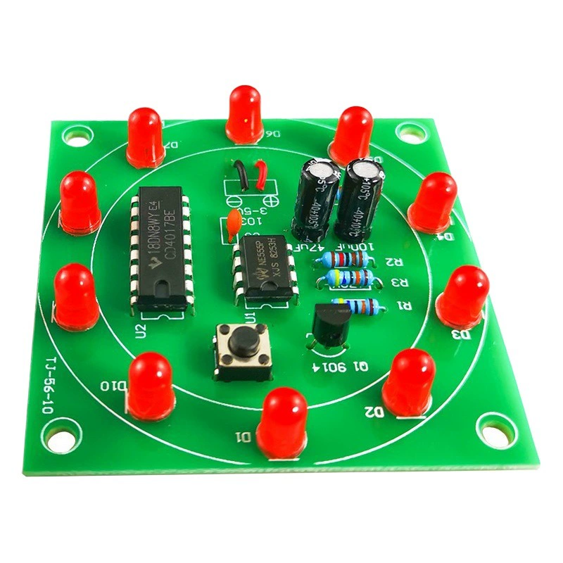 Электронный набор для сборки лотерейного автомата (имитатор лотерейного колеса) для самостоятельной сборки, комплект для пайки TJ-56-10