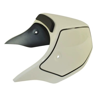 Motorcycle front windshield – 22-25 Modified Pig Head - rear-tail-cover-off-white