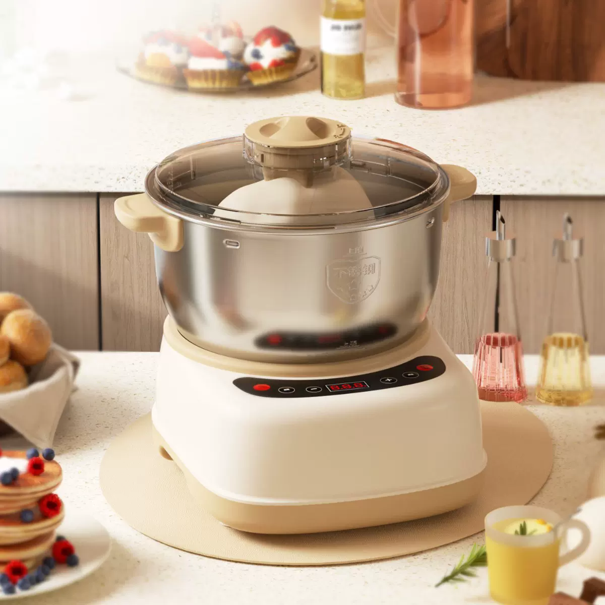 家用小型全自动和面机多功能揉面发酵一体机烹饪和面发酵料理机