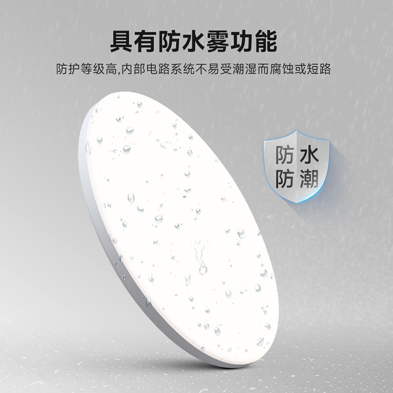 led三防吸頂燈 圓形輕奢三防臥室燈 簡約陽檯燈飾超薄吸頂燈廠家
