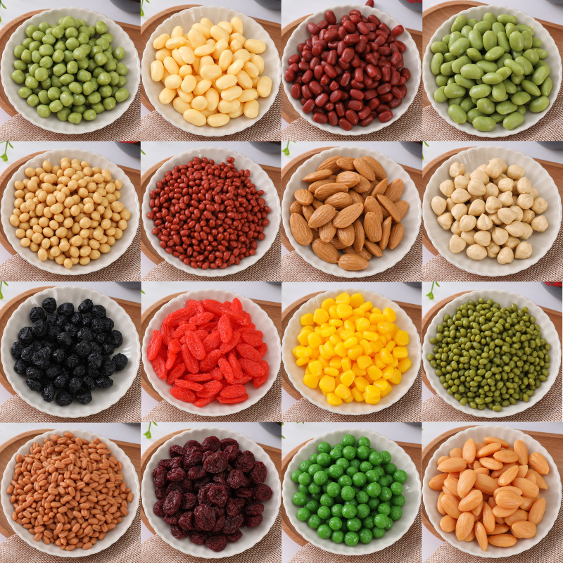 Children's Simulation Food Model Grain Red Bean Mung Bean Early Education Kindergarten Cognitive Stall Decorative Props