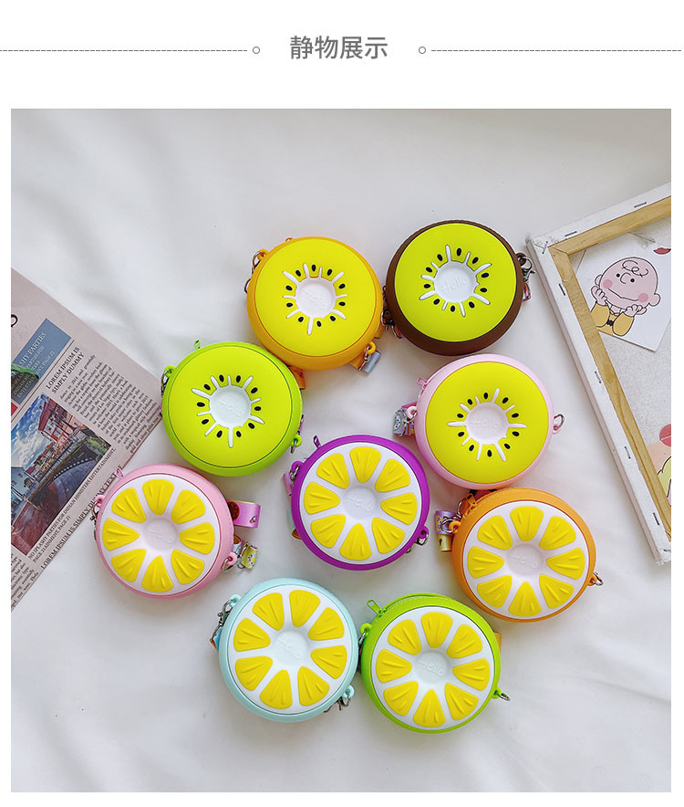 New Cartoon Colorful Kiwi Children's Shoulder Bag Wholesale Nihaojewelry display picture 3