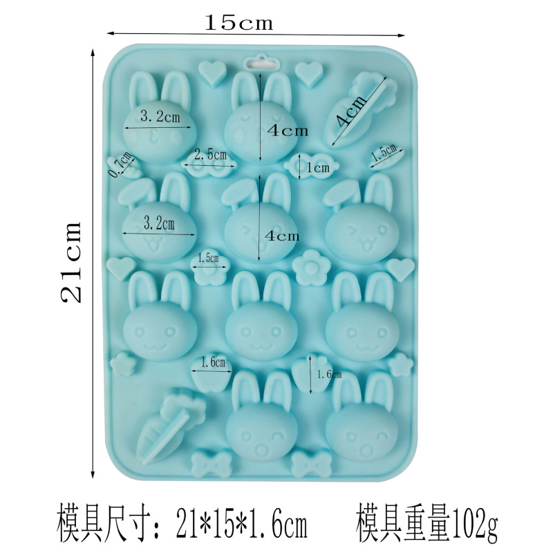 9連異なる草花形食品級シリコン型チョコレートキャンディーゼリー凉粉金型DIY手作り石けん型|undefined