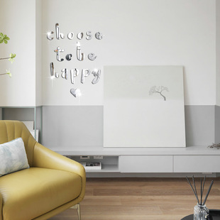JM3365 Foreign Trade English Phrase Acrylic Mirror Sticker diy Decoration Living Room Bedroom Bedside Background