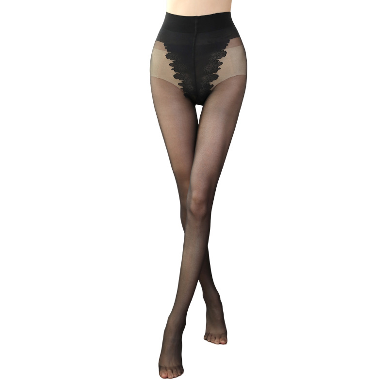 2025 primavera y verano 10D anti-hock seda delgada calcetines femeninas invisibles con piernas desnudas sensores