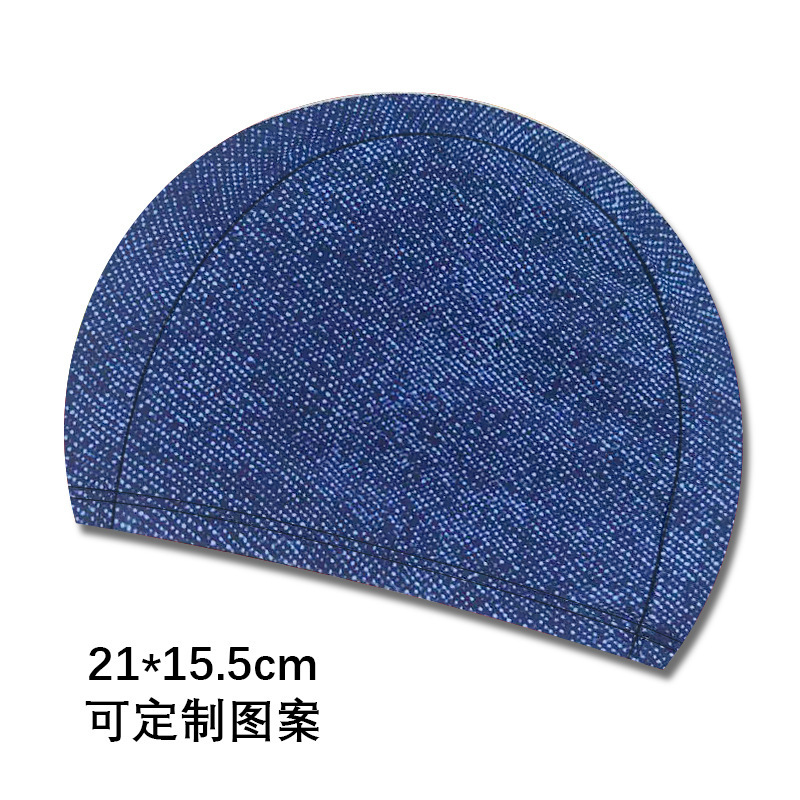 水泳帽 大人用 布製水泳帽 ポリエステル ナイロン 四針六糸 男女兼用 大きめサイズ 水泳用 紙カード付き|undefined