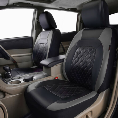 Cross-Border Foreign Trade Car Seat Covers, Single-Line Diamond Quilted Embroidery, Curved Leather, Pu Leather, Artificial Leather, Export to Europe and America