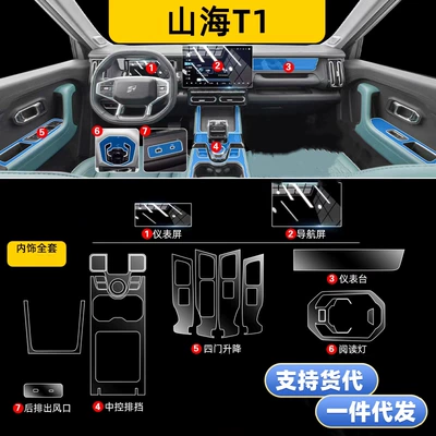 Car interior film – Film - 25-models-of-jietu-shanhai-t1-full-interior