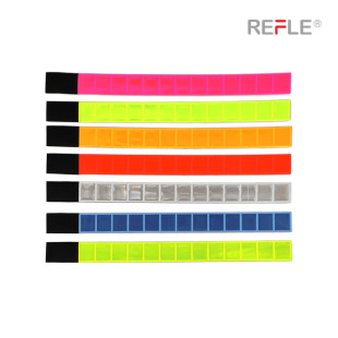 Seam-free Velcro Material Shearable Reflective Wristband Reflective Arm Band Soft Armband Reflective Belt